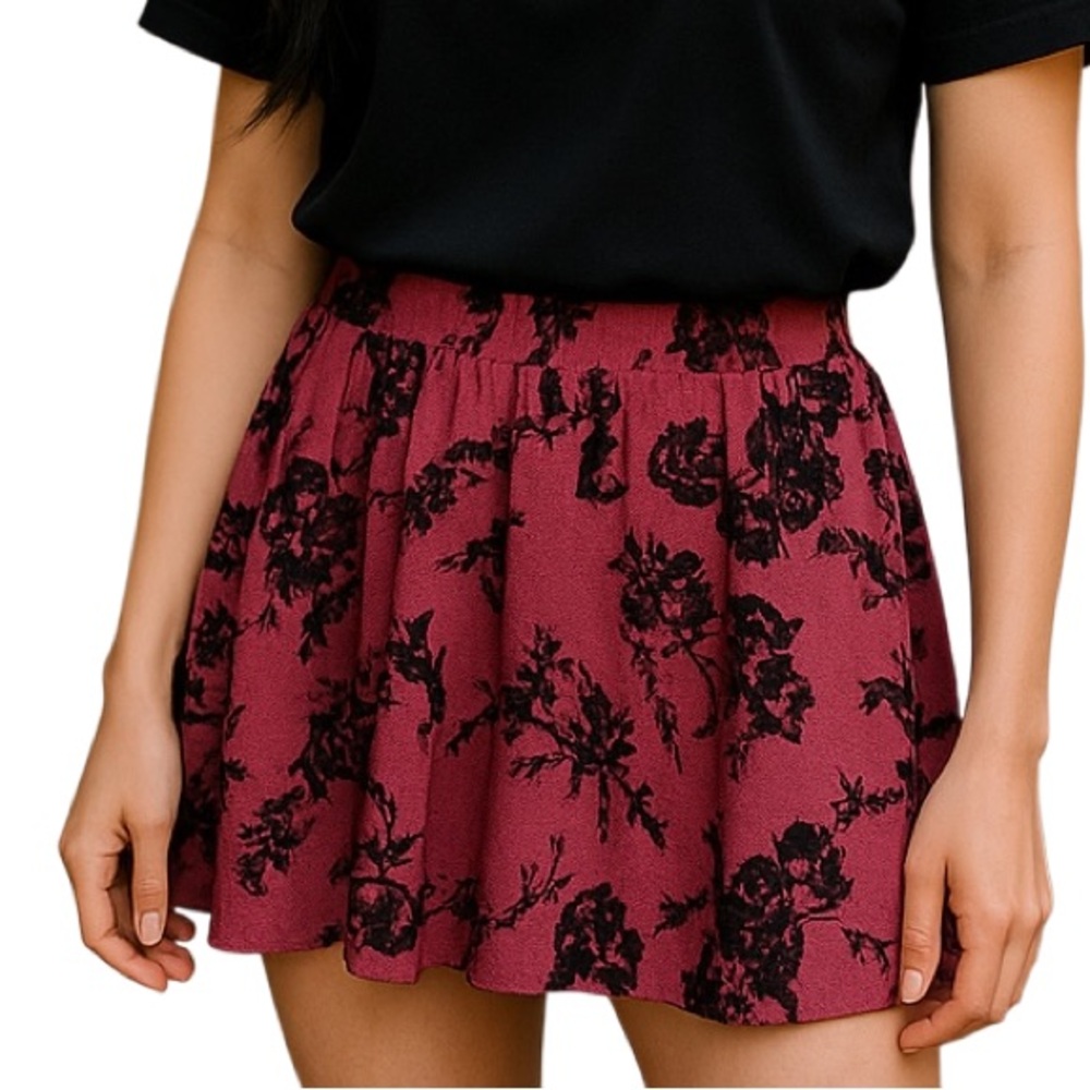 Victoria Secret Floral Tank Skirt Sz Large Y2K Mini Casual Skater Pink